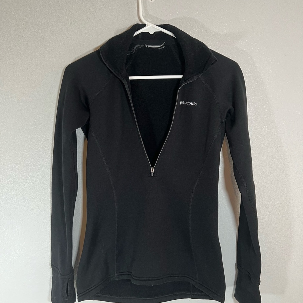 Patagonia Women's Black Zip-Up Top‎ XS